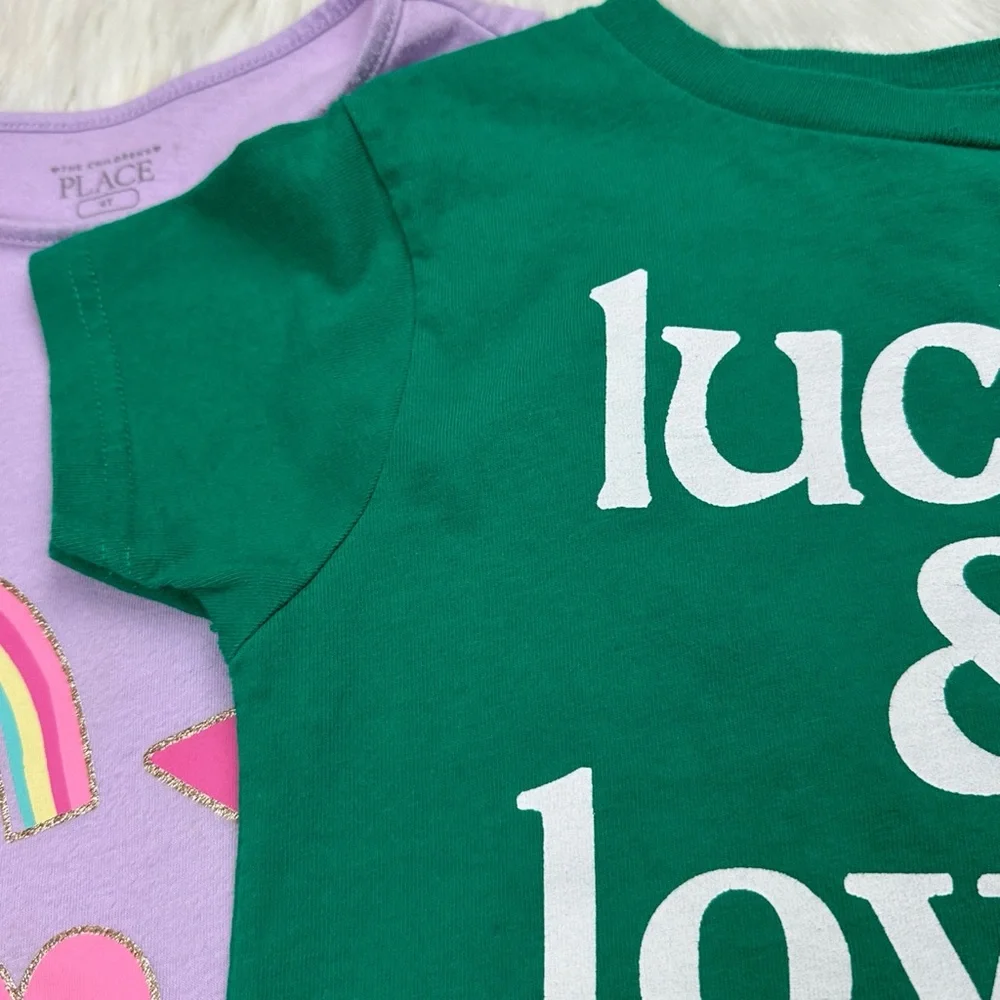 The Children's Place, Rabbit Skins, PoGo Club of NY Girls Toddler T-Shirt Bundle